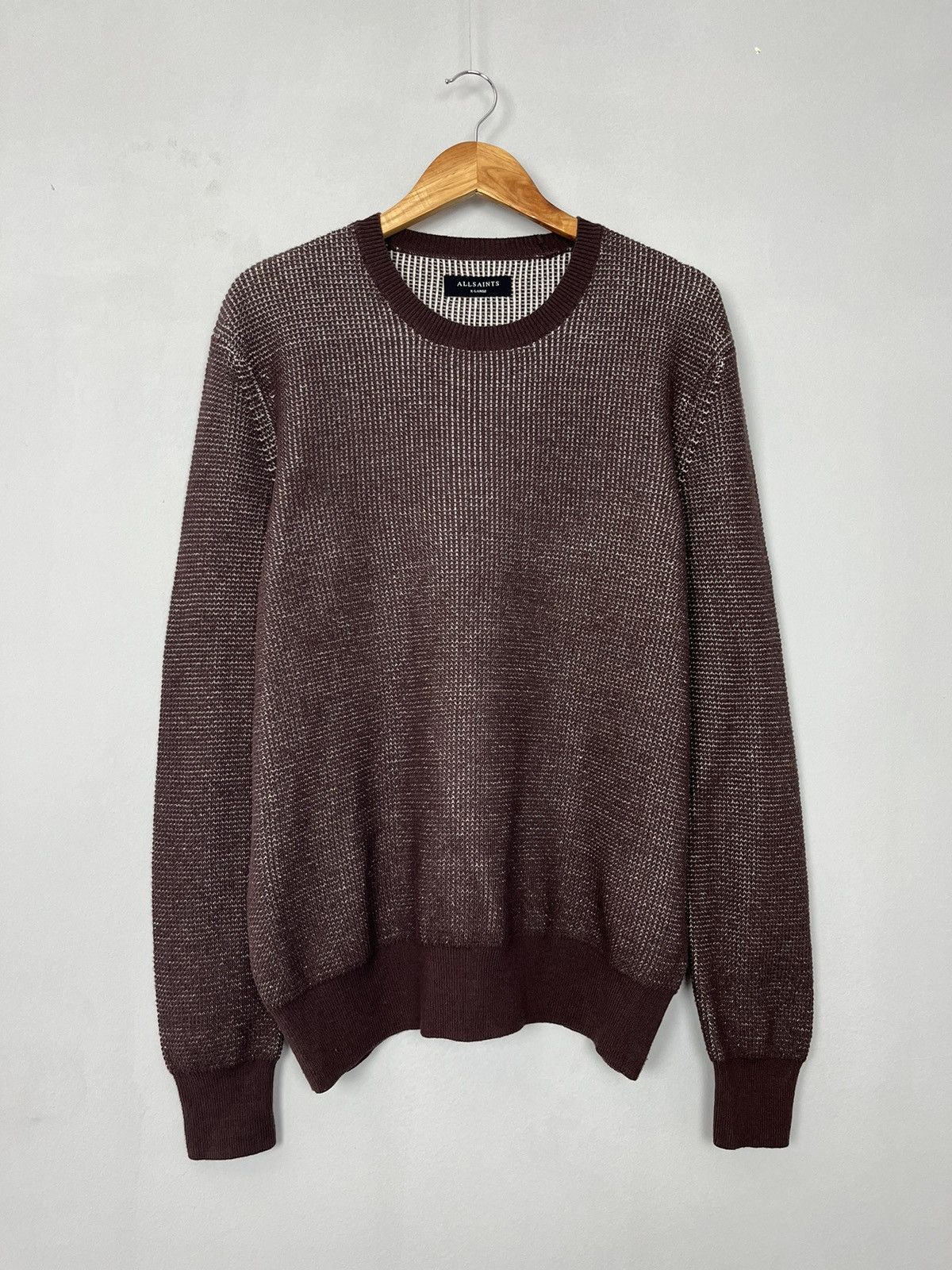 Allsaints All Saints Cotton / Wool Heavy Knitted Sweater Size US XL / EU 56 / 4 - 1 Thumbnail