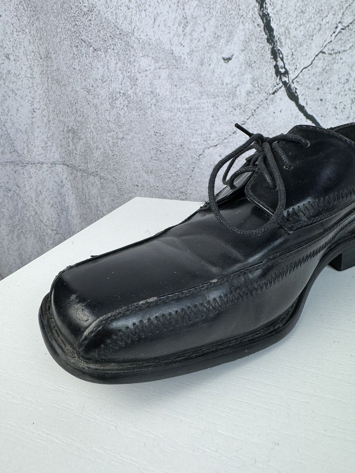 Stacy Adams Black High Quality Leather Loafers Vintage Y2k Italy Hype Size US 7 / EU 40 - 9 Thumbnail