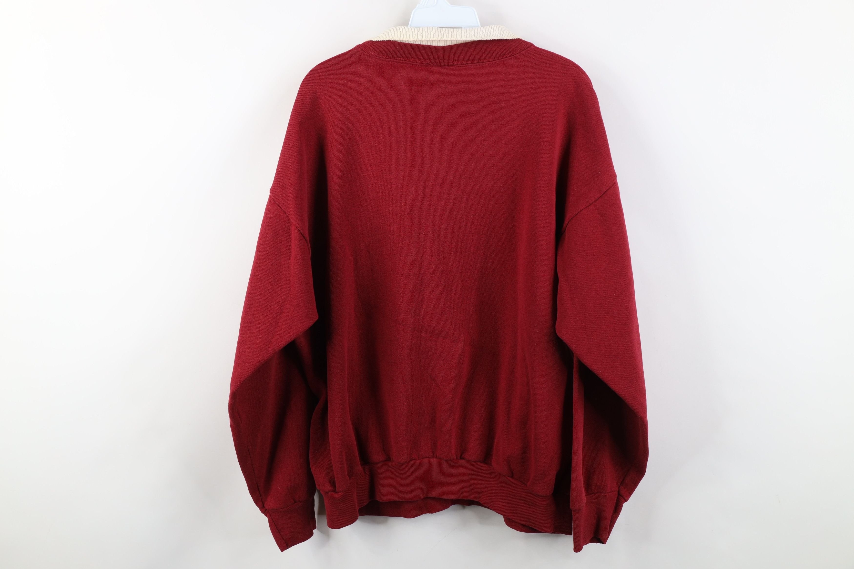 Vintage Vintage 90s Country Roads Farmhouse Collared Sweatshirt USA Size L / US 10 / IT 46 - 13 Thumbnail