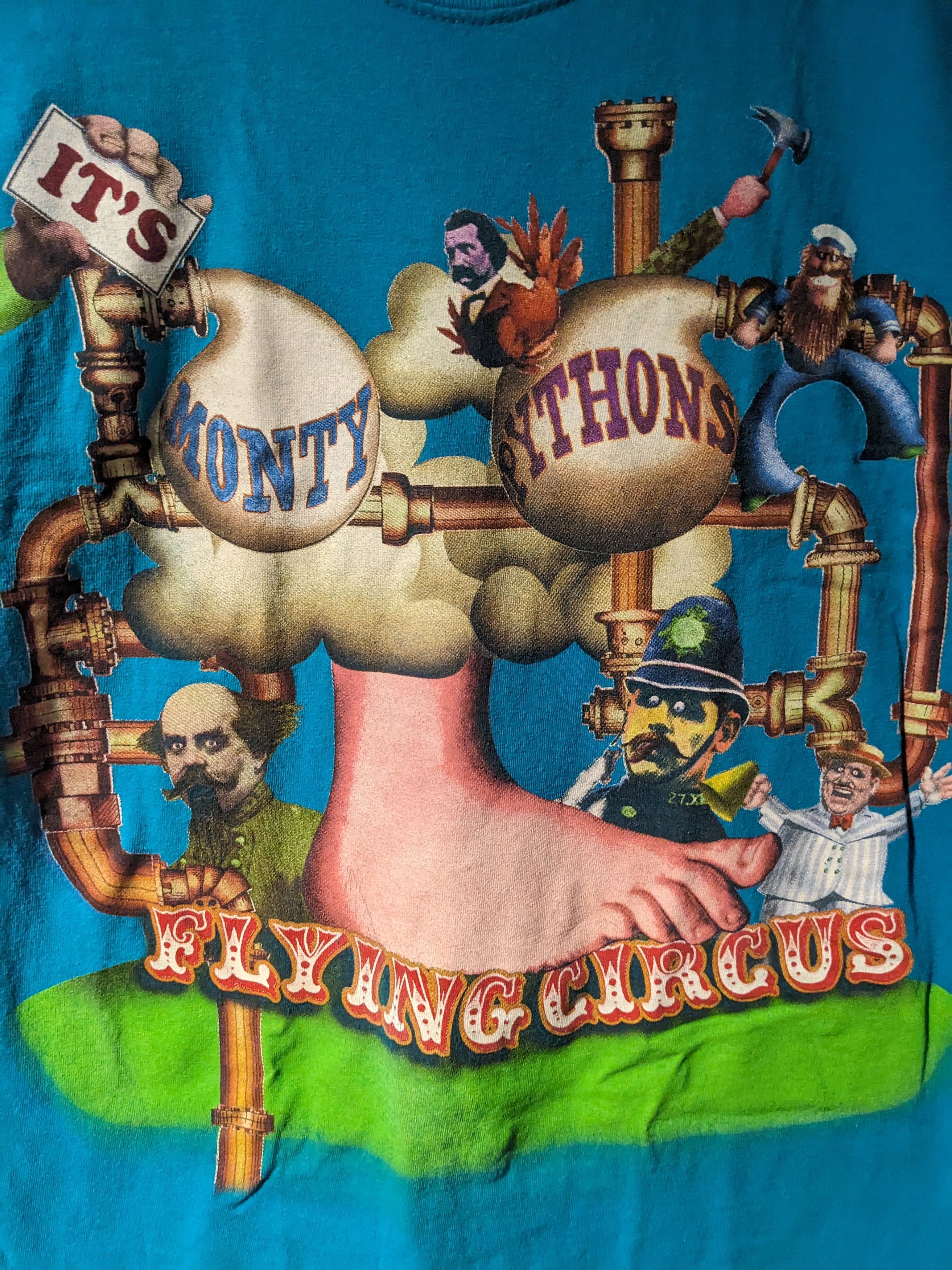 Liquid Blue Liquid Blue Flying Circus Monty Pythons Blue Large T-Shirt Size US L / EU 52-54 / 3 - 2 Thumbnail