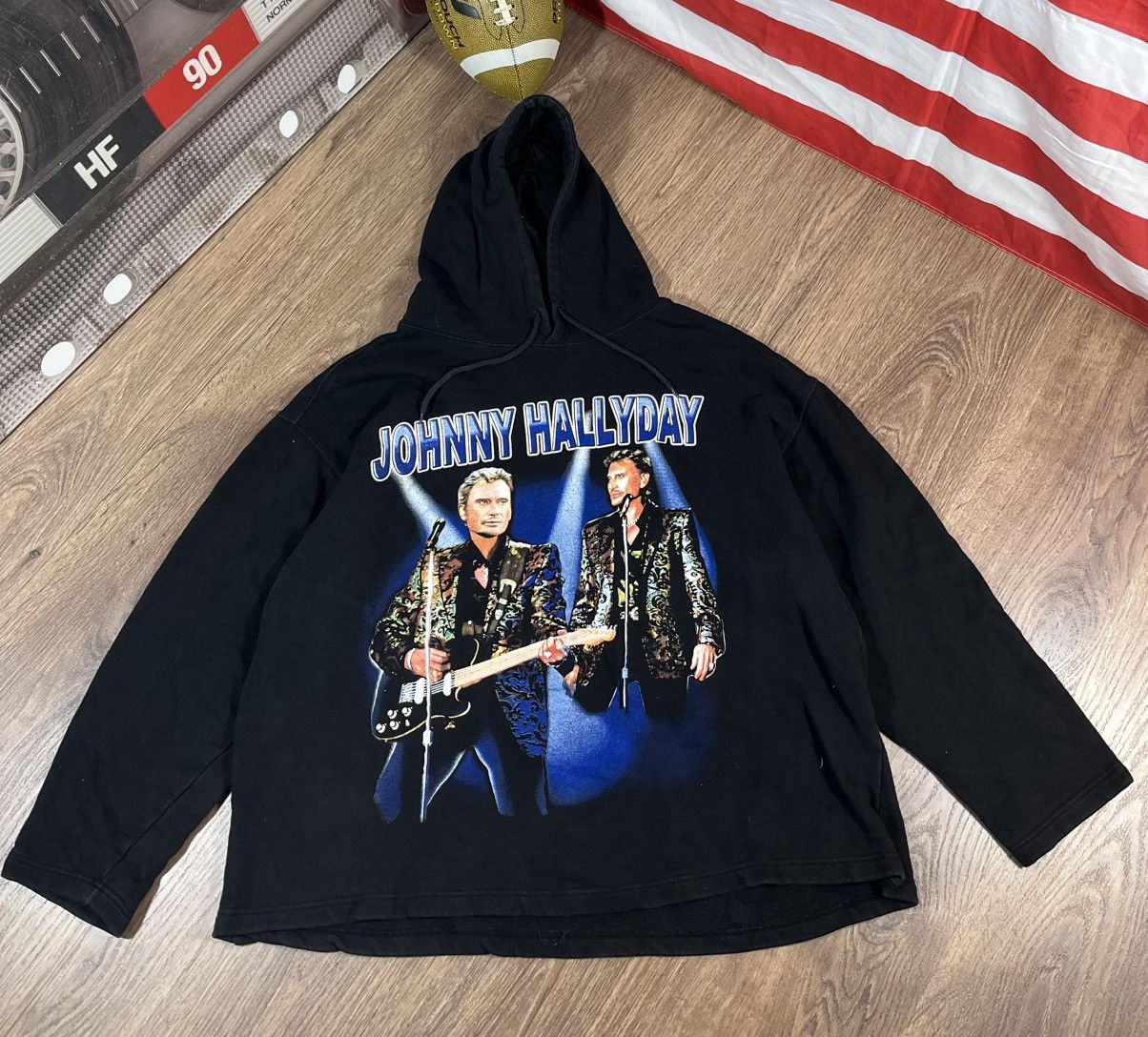 Band Tees Johnny Hallyday 90s Very Rare Hoodie Size US XL / EU 56 / 4 - 1 Thumbnail