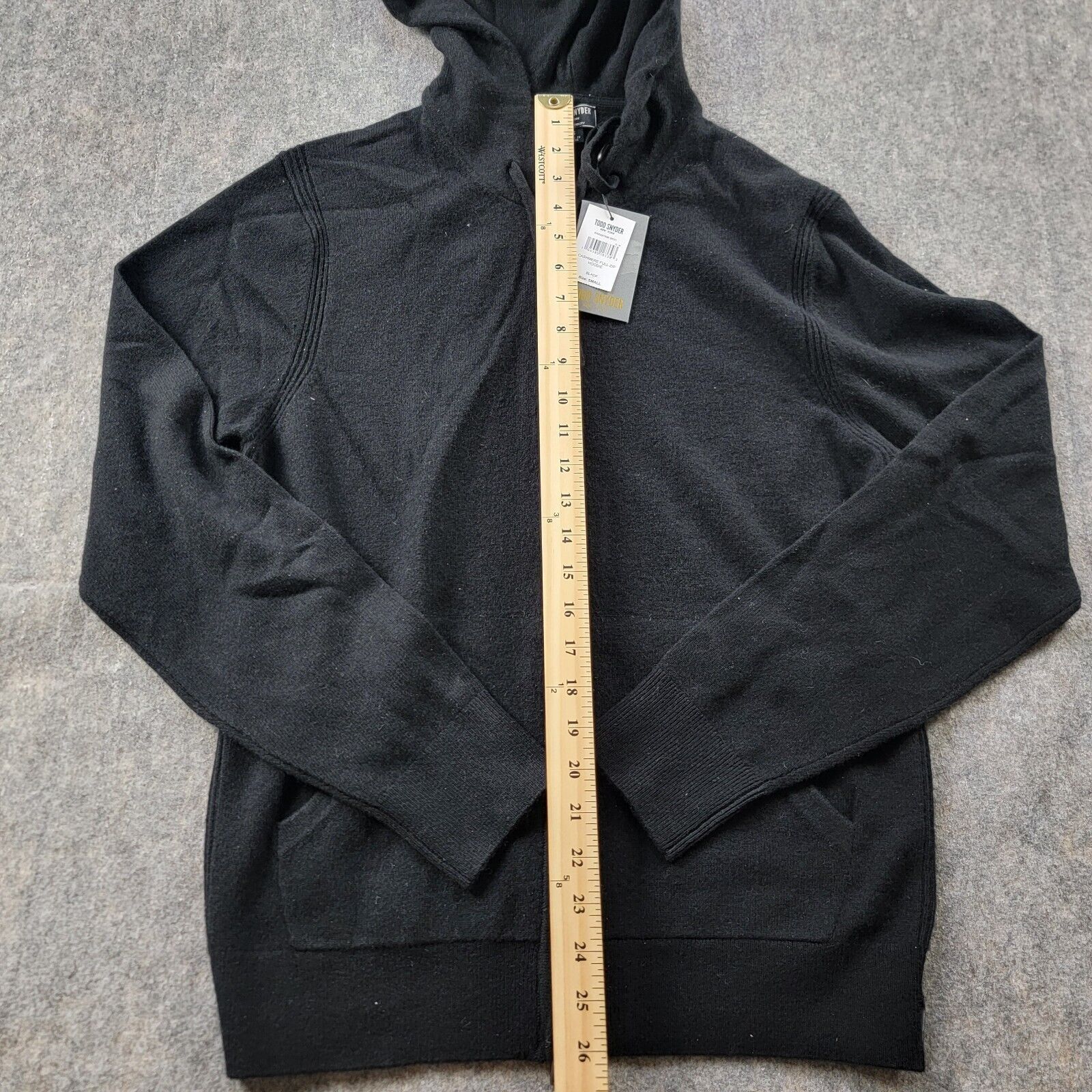 Todd Snyder Todd Snyder Full Zip Cashmere Hoodie size S Black SW6487696 Size US S / EU 44-46 / 1 - 4 Thumbnail
