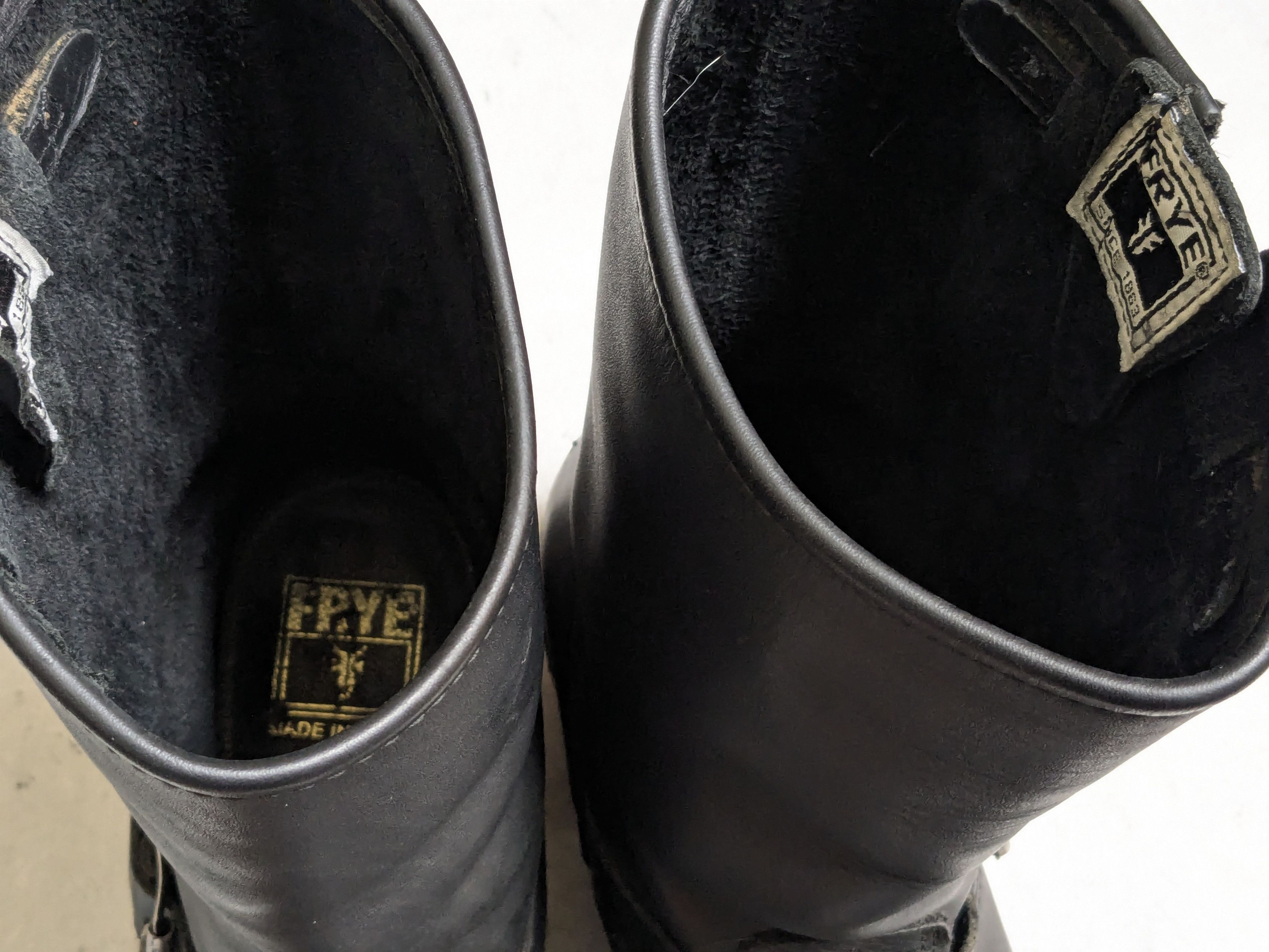 Frye Frye Engineer Boots Black Leather 10 M Leather Buckle Size US 10 / EU 43 - 7 Thumbnail