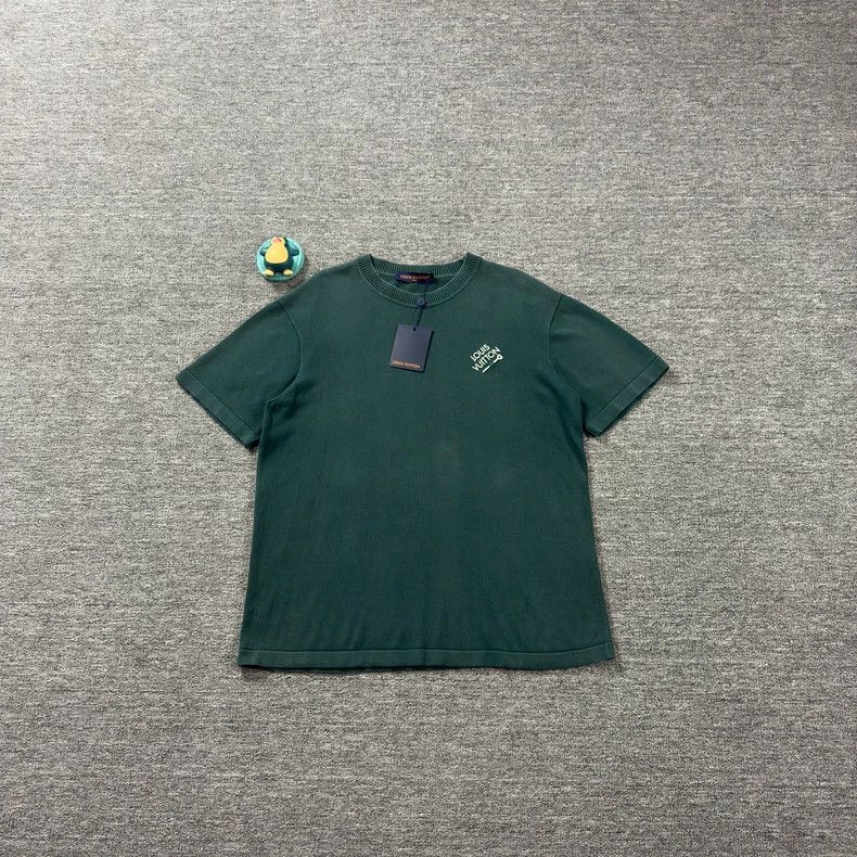 Louis Vuitton Louis Vuitton Green Pin Short Sleeve 2503-Nextarrow Size US XL / EU 56 / 4 - 1 Thumbnail