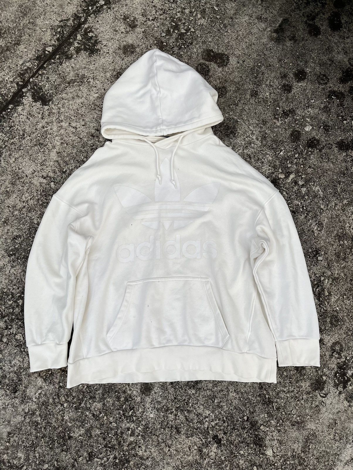 Adidas Vintage Adidas Hoodie big logo Size US XXL / EU 58 / 5 - 1 Thumbnail