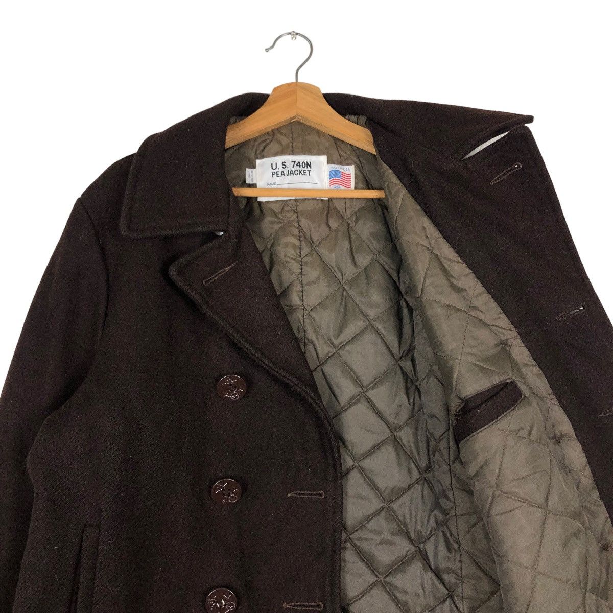 Schott Double Collar Wool Biker Jacket U.S. 740N Schott Pea Jacket Size US M / EU 48-50 / 2 - 12 Thumbnail