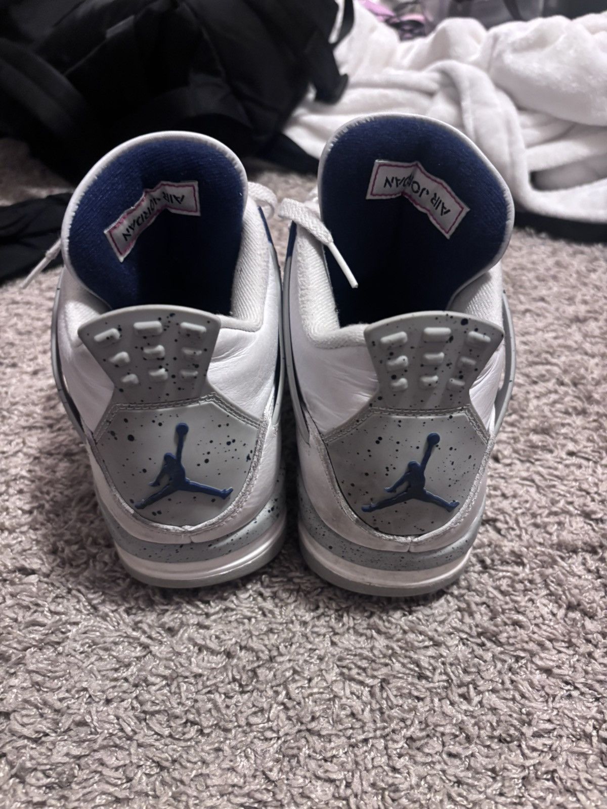 Nike Jordan 4 Retro Midnight Navy Size US 8 / EU 41 - 5 Thumbnail