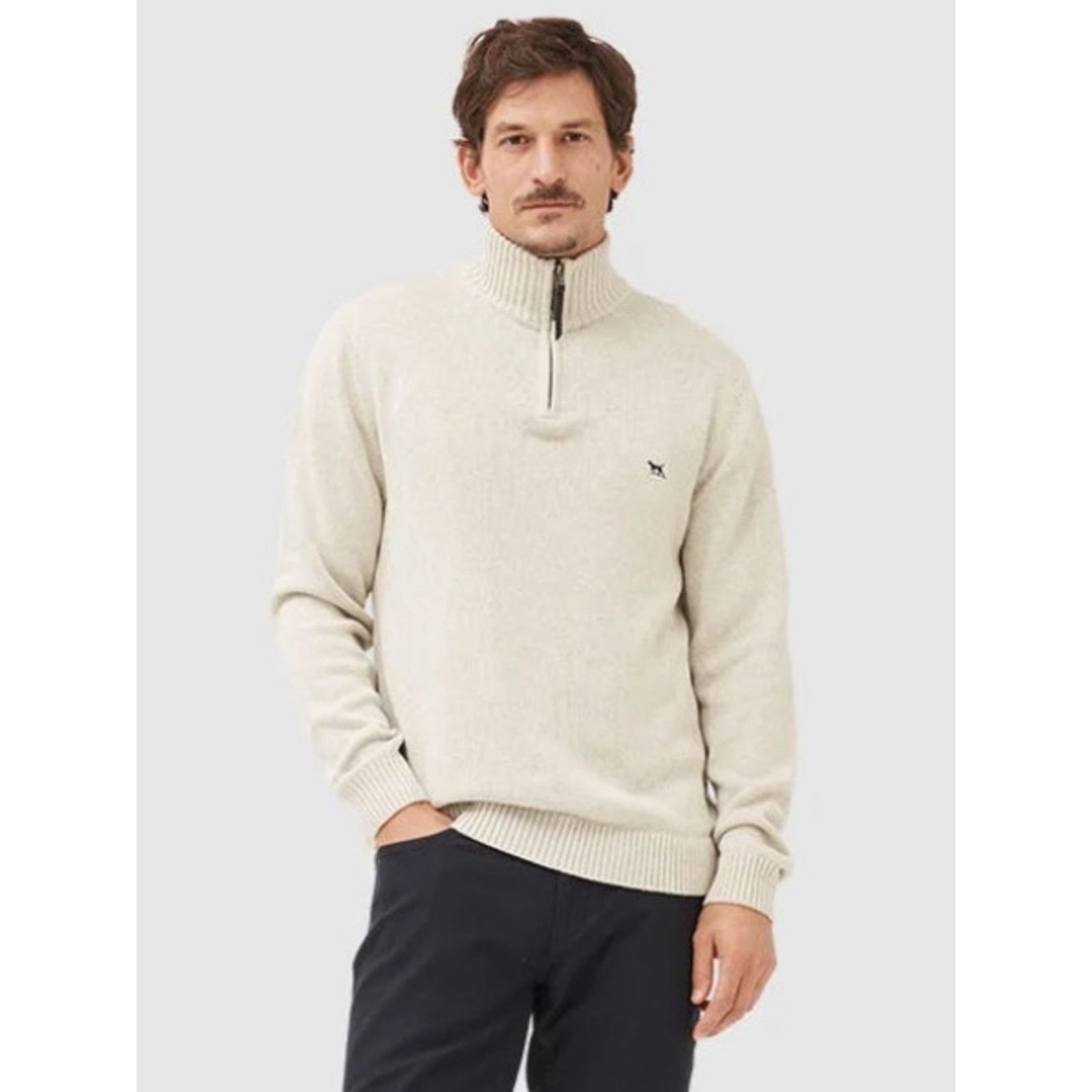 Rodd & Gunn Rodd & Gunn $149 Merrick Bay Quarter Zip Cotton Sweater L Size US L / EU 52-54 / 3 - 9 Thumbnail