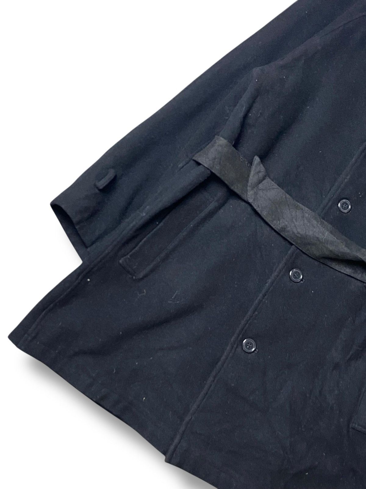 Y's Y’s x Yohji Yamamoto Long Wool Belted Coat (118) Size US XS / EU 42 / 0 - 4 Thumbnail