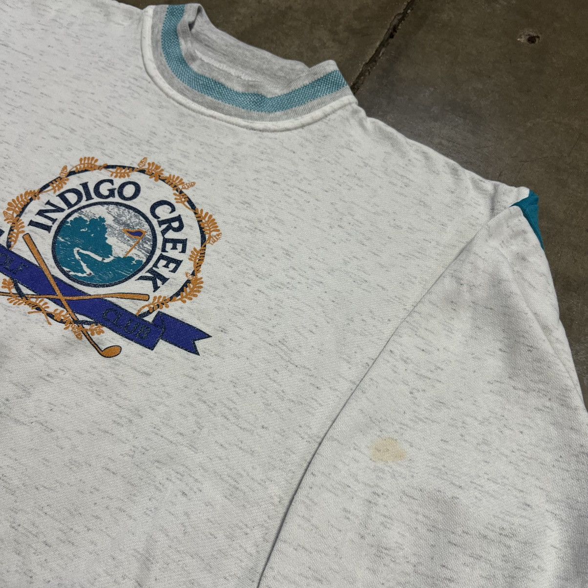 Vintage Vintage 90s Indigo Creek Golf Country Club Sweatshirt Size US M / EU 48-50 / 2 - 6 Thumbnail