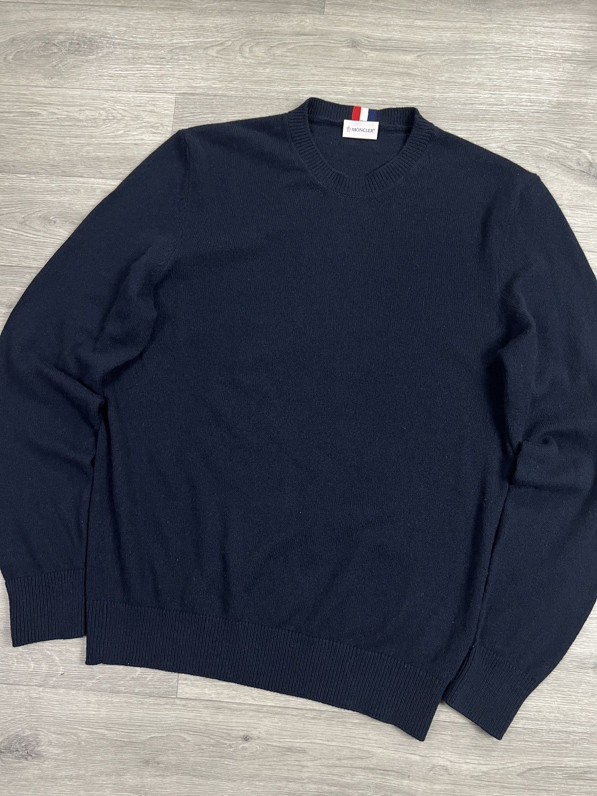 Moncler MONCLER Pullover Sweater Knitwear cashmere Dark Blue Sz XXL Size US XXL / EU 58 / 5 - 8 Thumbnail