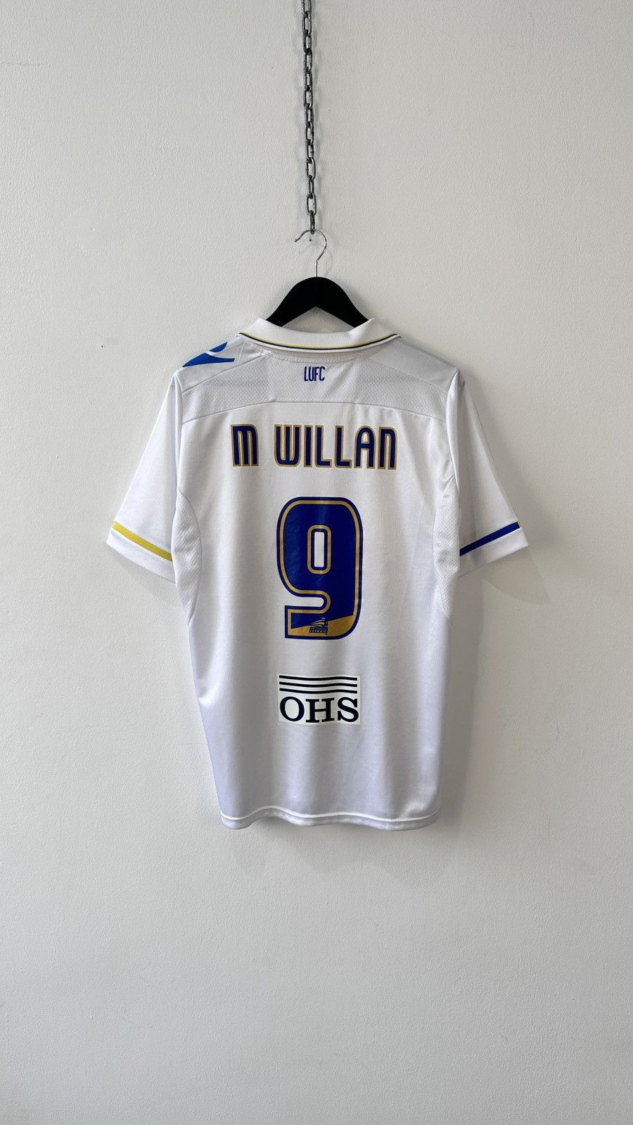 Macron Leeds United 2013-14 Home Football Shirt Macron Jersey Size US L / EU 52-54 / 3 - 9 Thumbnail