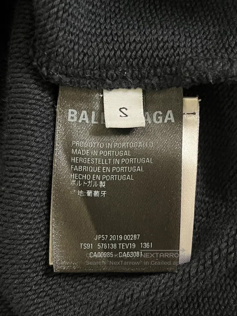 Balenciaga Balenciaga Black and yellow buckle sweatshirt Size US S / EU 44-46 / 1 - 4 Thumbnail