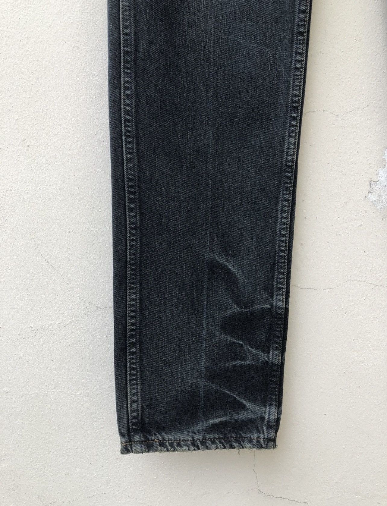 Levi's Vintage Clothing VTG 00s Levi’s 606 Big E Orange Tab Waxed Denim Slim Jeans Size US 33 - 11 Thumbnail