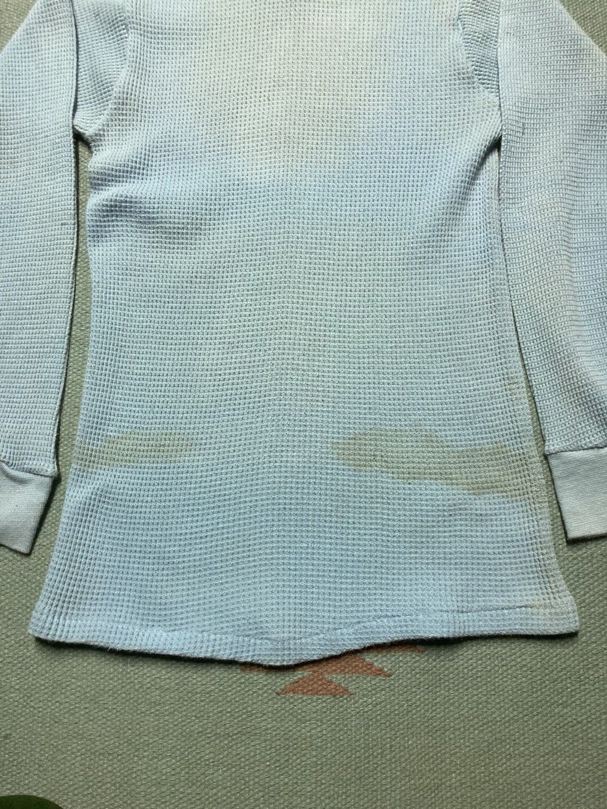Vintage 70s waffle knit thermal shirt JCPenney light blue women’s L Size L / US 10 / IT 46 - 7 Thumbnail