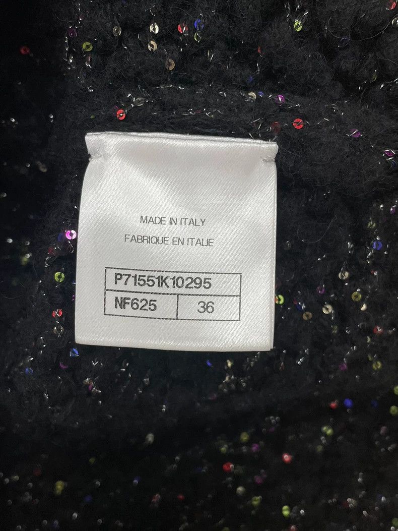 Chanel 21k colorful candy sequin medium-sleeved round-neck