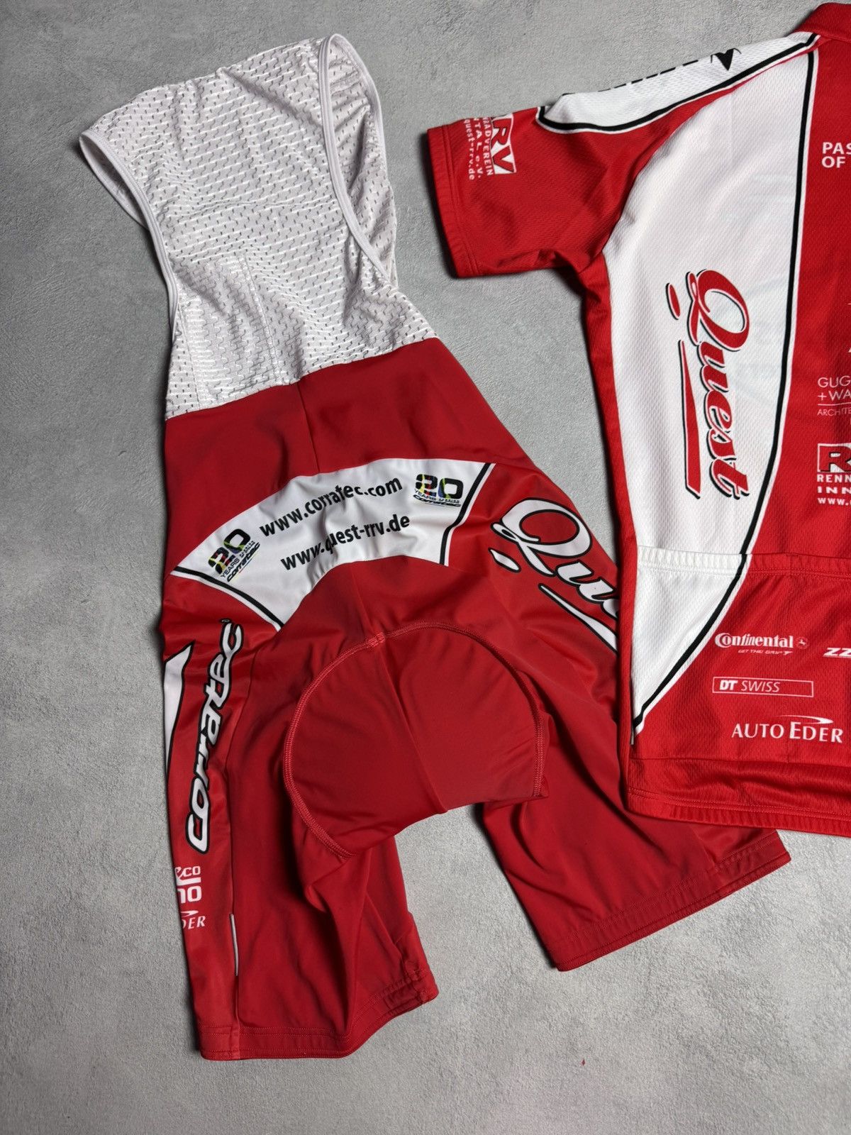 Other Corratec-Quest Cycling Jersey Bike Shirt Jersey+Shorts Size US L / EU 52-54 / 3 - 6 Thumbnail