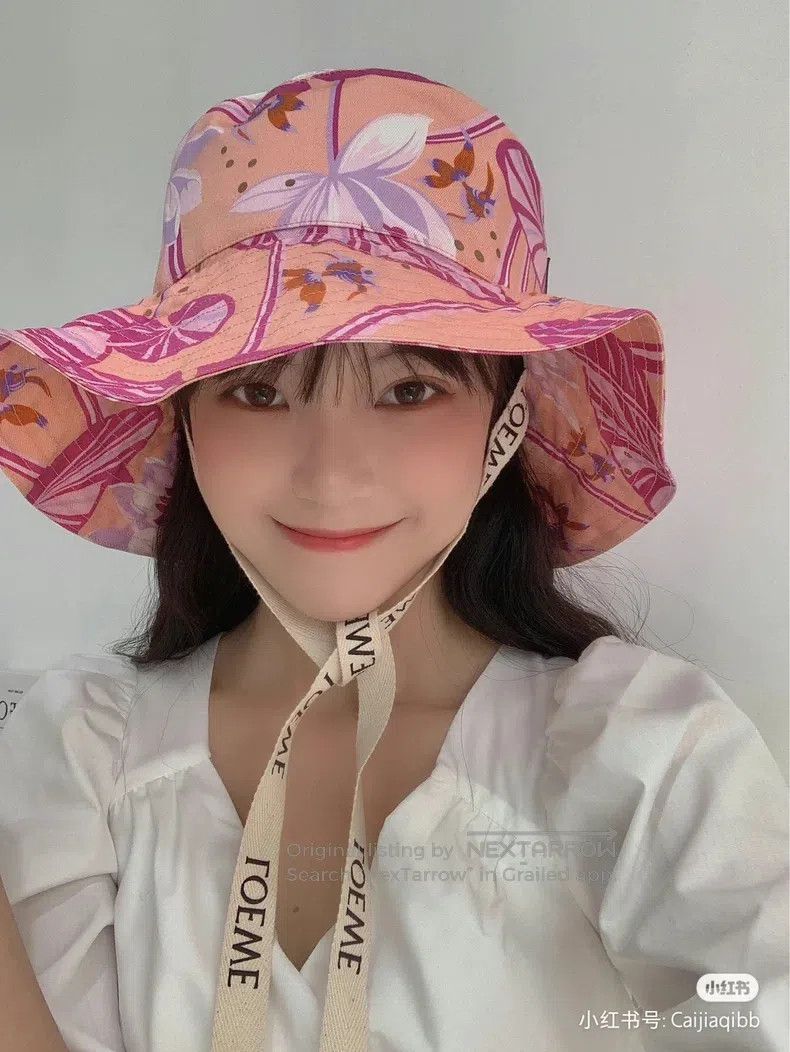 Loewe Loewe Lotus Sun遮阳Printed Fisherman Hat Size ONE SIZE - 3 Thumbnail