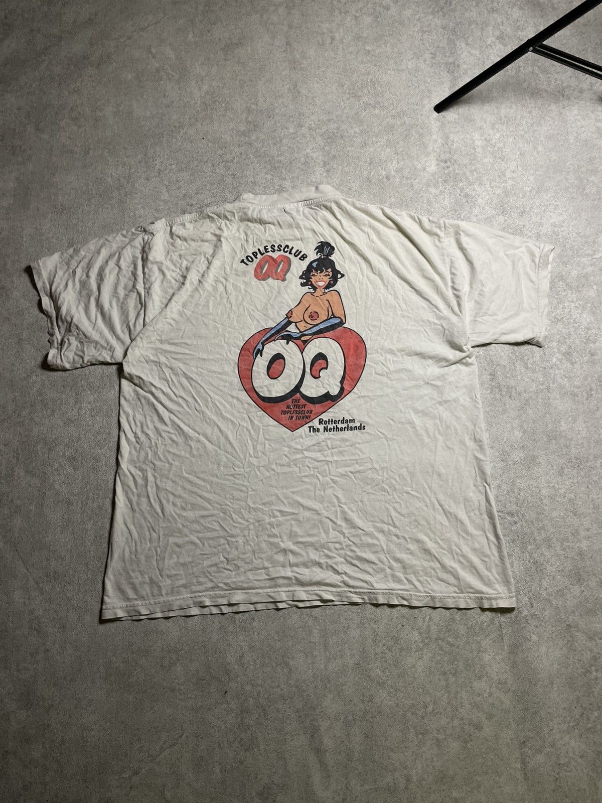 Anime × Gildan Vintage “Topless Club 69” Rotterdam Tee — Erotica Cartoon Size US L / EU 52-54 / 3 - 9 Thumbnail