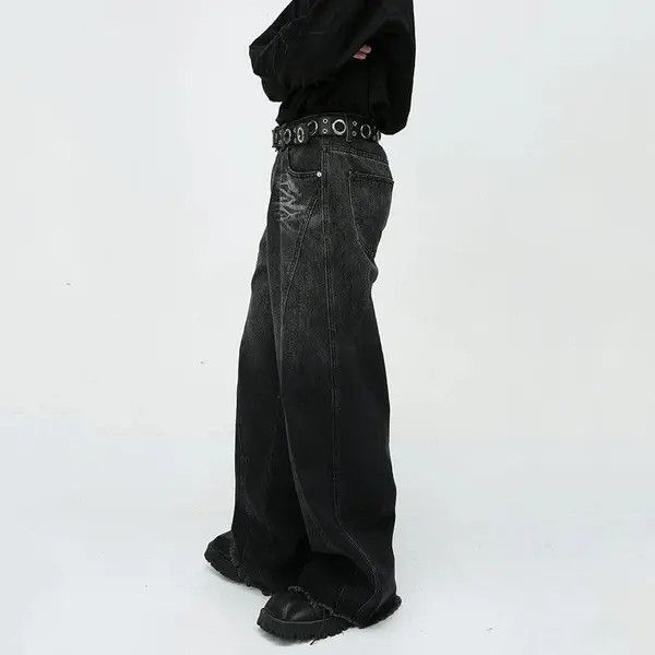 Jean Michiko x Ayami Black Baggy Wide Leg Denim Jeans Size US 32 / EU 48 - 5 Thumbnail
