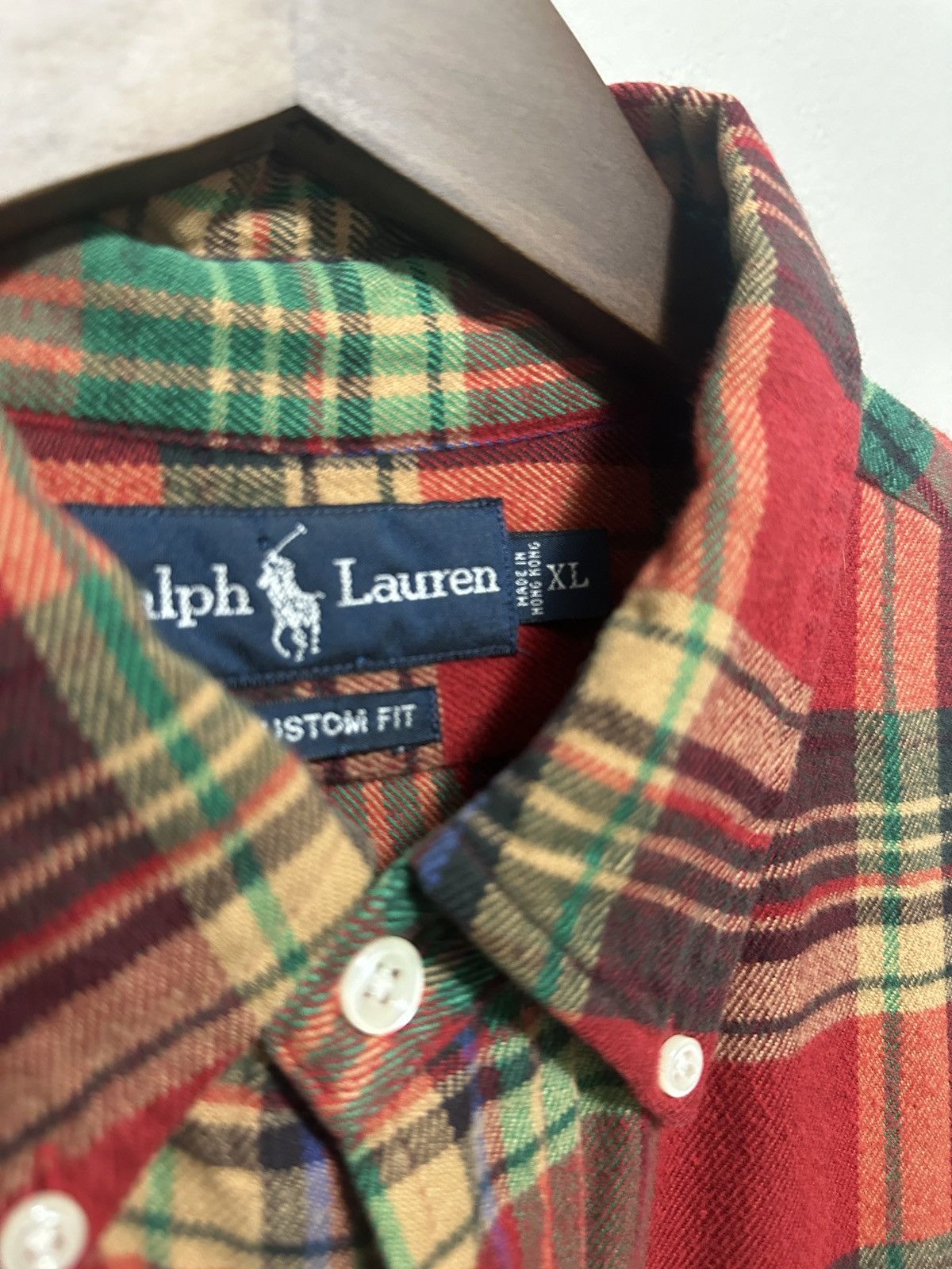 Ralph Lauren Ralph Lauren Relaxed Cotton Plaid Long Sleeve - XL Size US XL / EU 56 / 4 - 5 Thumbnail
