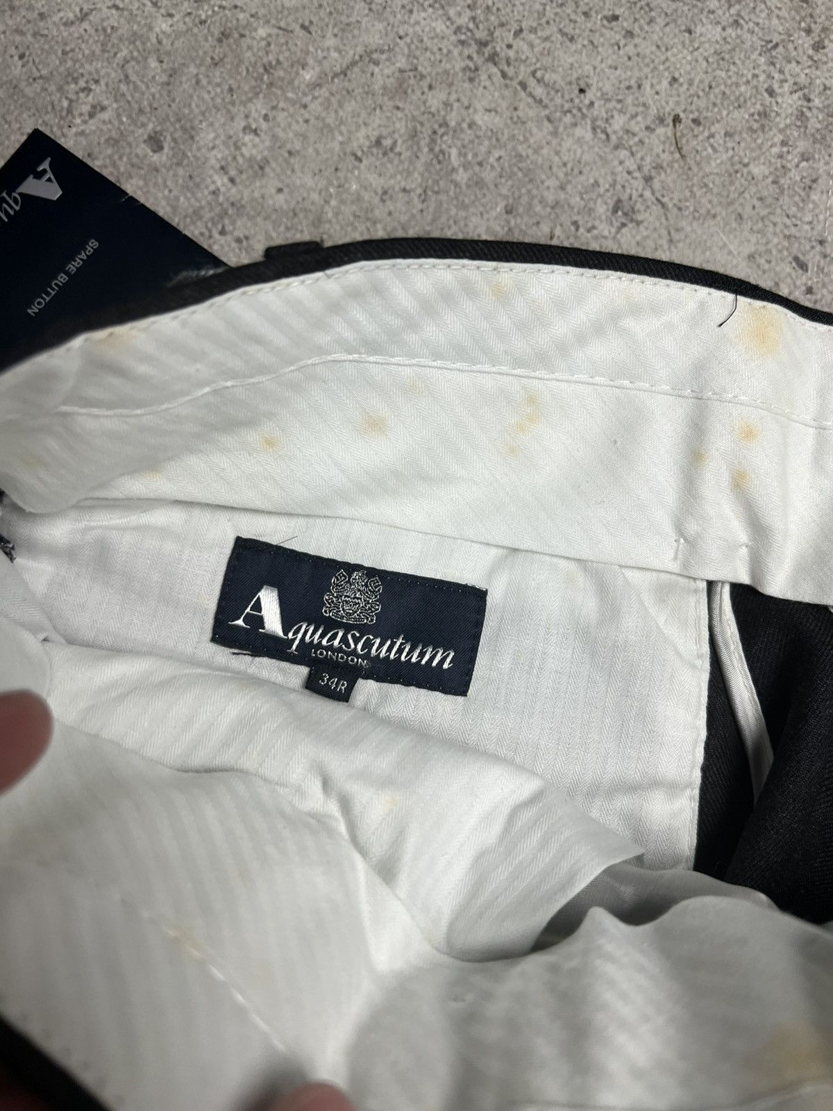 Aquascutum Mens Aquascutum London Suit Blazer And Pants England Size 38 Size 34R - 14 Thumbnail