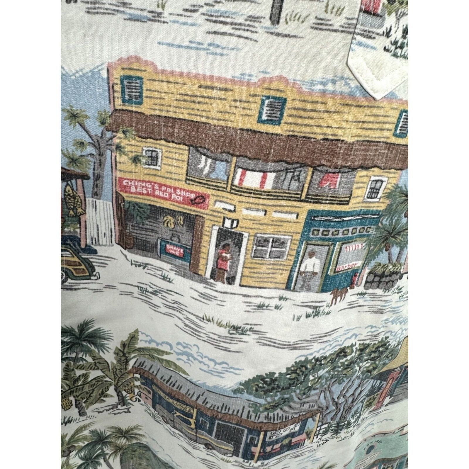 Reyn Spooner REYN SPOONER COMMEMORATIVE TRADITIONALS Reverse Print Aloha Pullover L Shirt Mens Multicolor Reversible Short Sleeve Button-Up Size US L / EU 52-54 / 3 - 5 Thumbnail