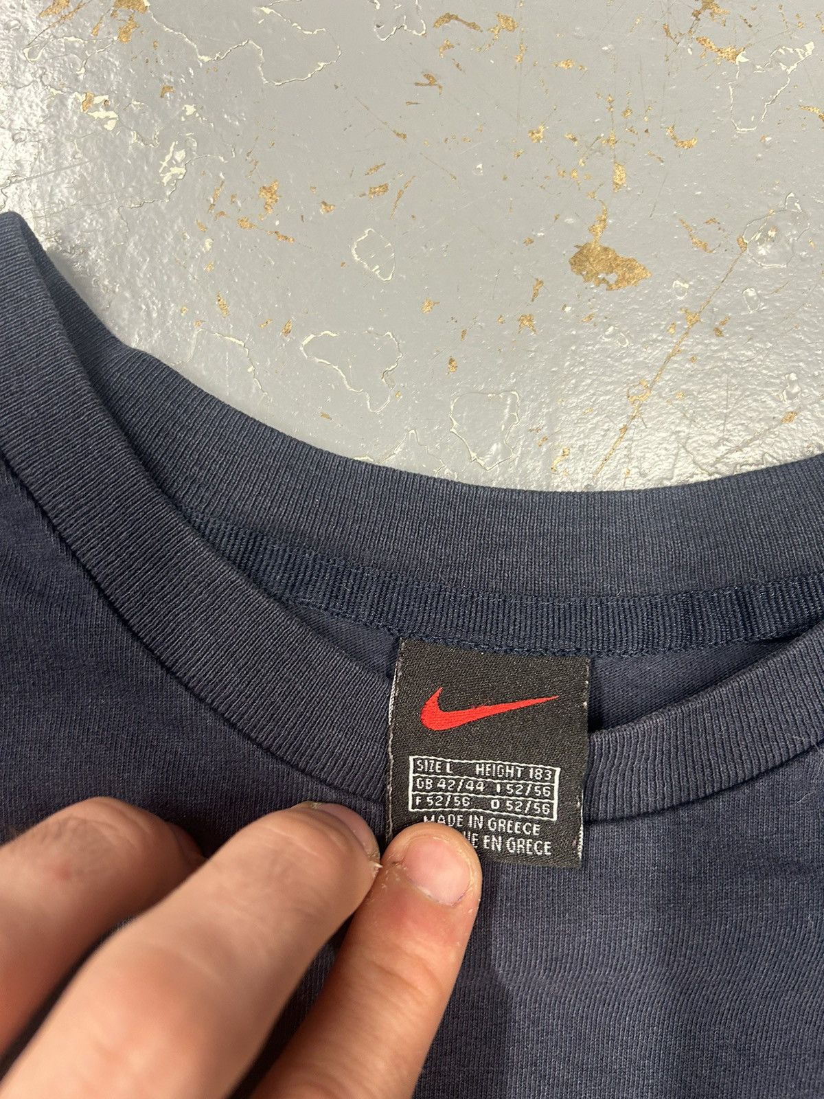 Nike × Vintage Crazy Vintage Y2K Essential Black Nike Small Swoosh T-Shirt Size US XL / EU 56 / 4 - 3 Thumbnail