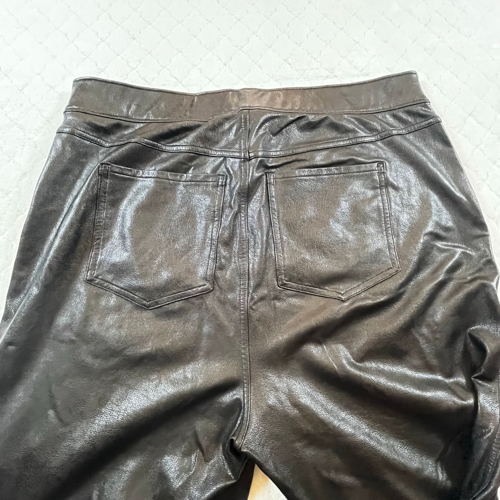 Spanx Spanx Faux Leather straight leg pants Size XL Size 34" / US 12 / IT 48 - 8 Thumbnail