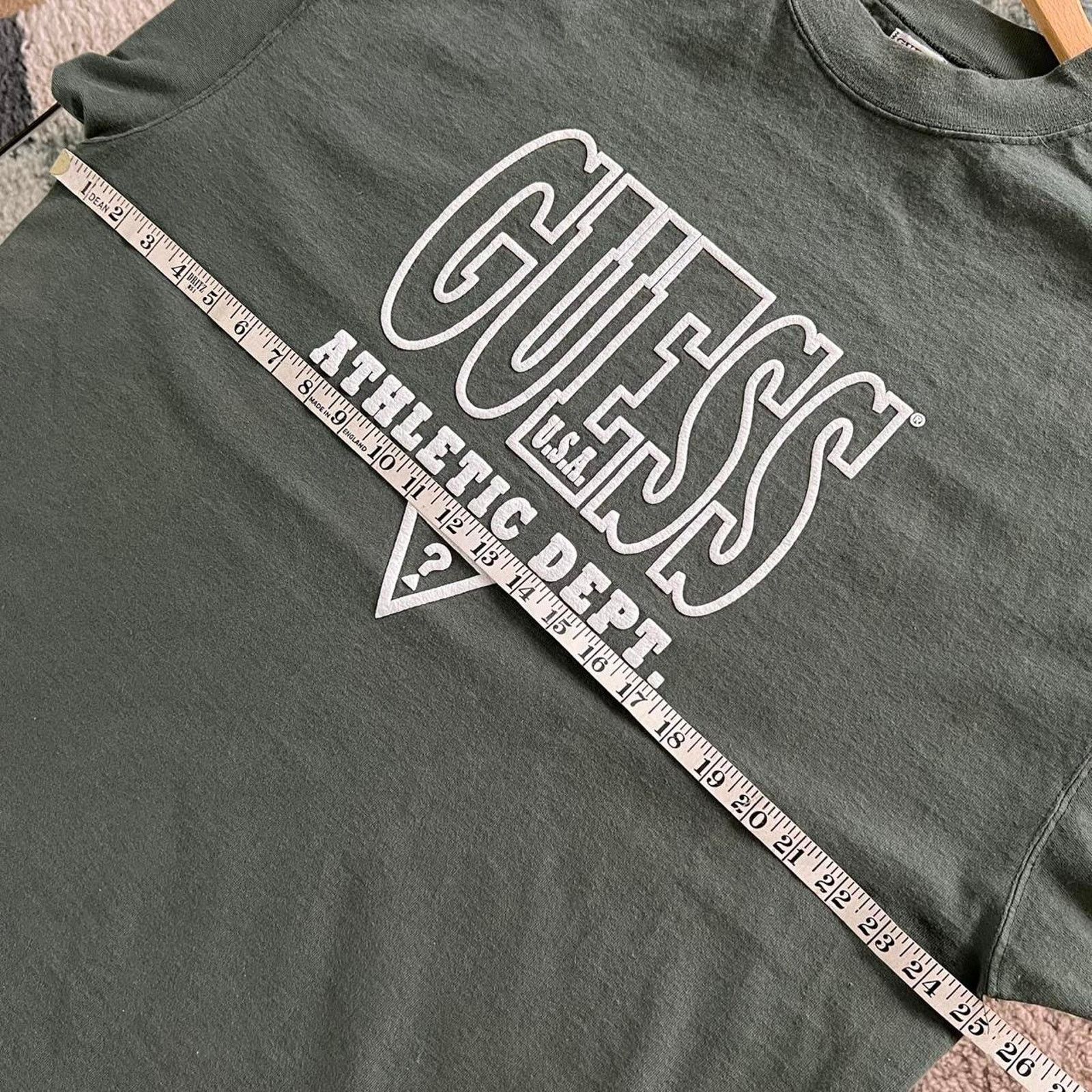 Guess Vintage 90s Guess Georges Marciano T-Shirt | Sage Green | XL Size US XL / EU 56 / 4 - 10 Thumbnail