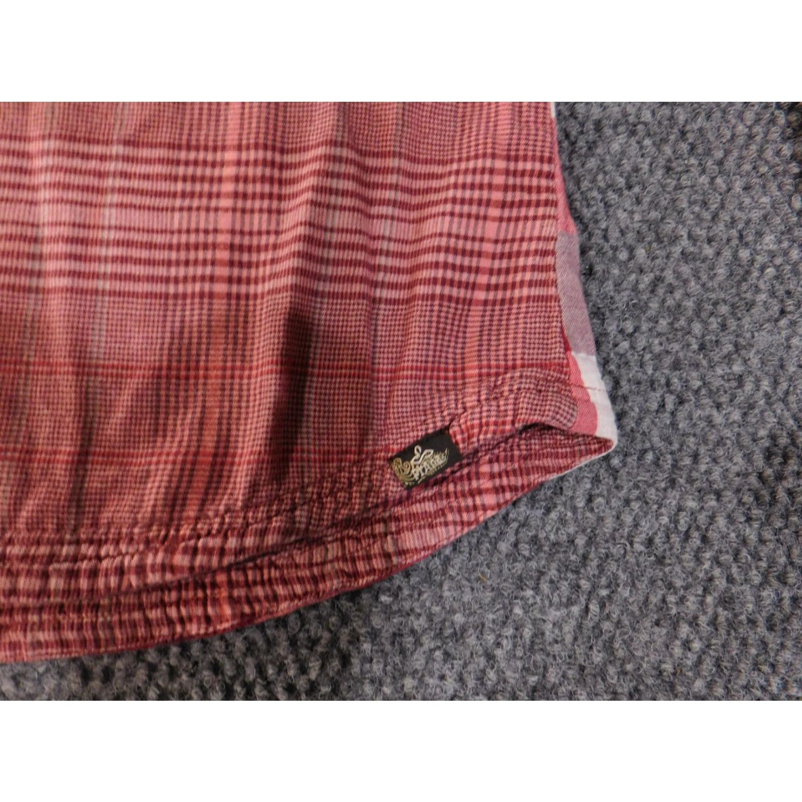 Prana VINTAGE prAna Shirt Womens Medium Red Plaid Hooded Pullover Henley Long Sleeve Tunic Size M / US 6-8 / IT 42-44 - 5 Thumbnail