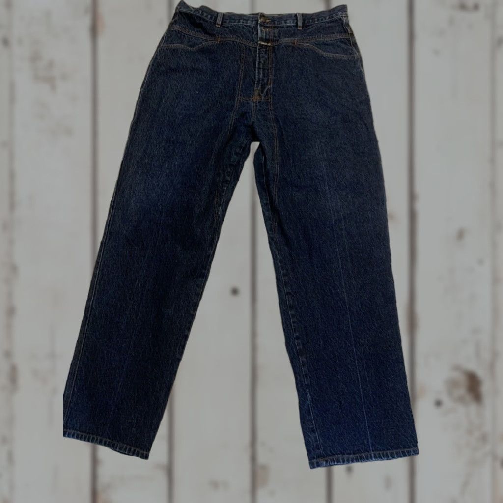 Vintage Marithe Francois Girbaud Vintage Wide Leg Baggy Jeans Mens 