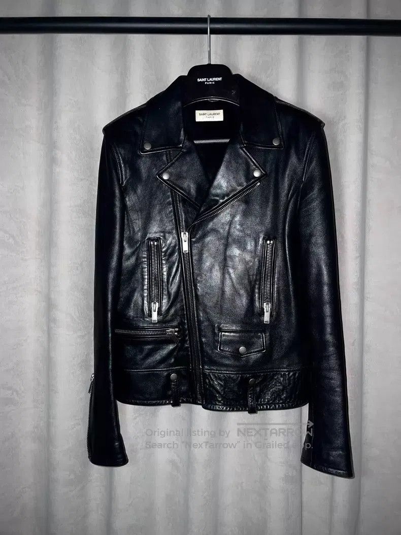 Saint Laurent Paris Saint Laurent Paris Moto Leather Jacket i Size US M / EU 48-50 / 2 - 1 Thumbnail