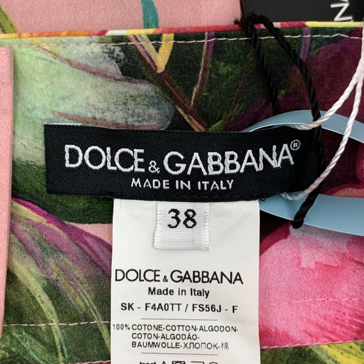 Dolce & Gabbana Dolce&Gabbana Color-block Floral Print Casual Skirt K26WX Size 26" / US 2 / IT 38 - 5 Thumbnail
