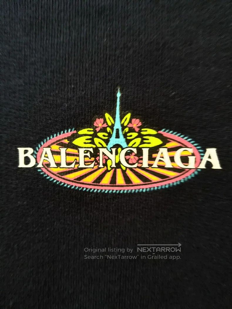 Balenciaga Balenciaga Deep Blue Eiffel Tower Sweatshirt S Size Size US S / EU 44-46 / 1 - 2 Thumbnail