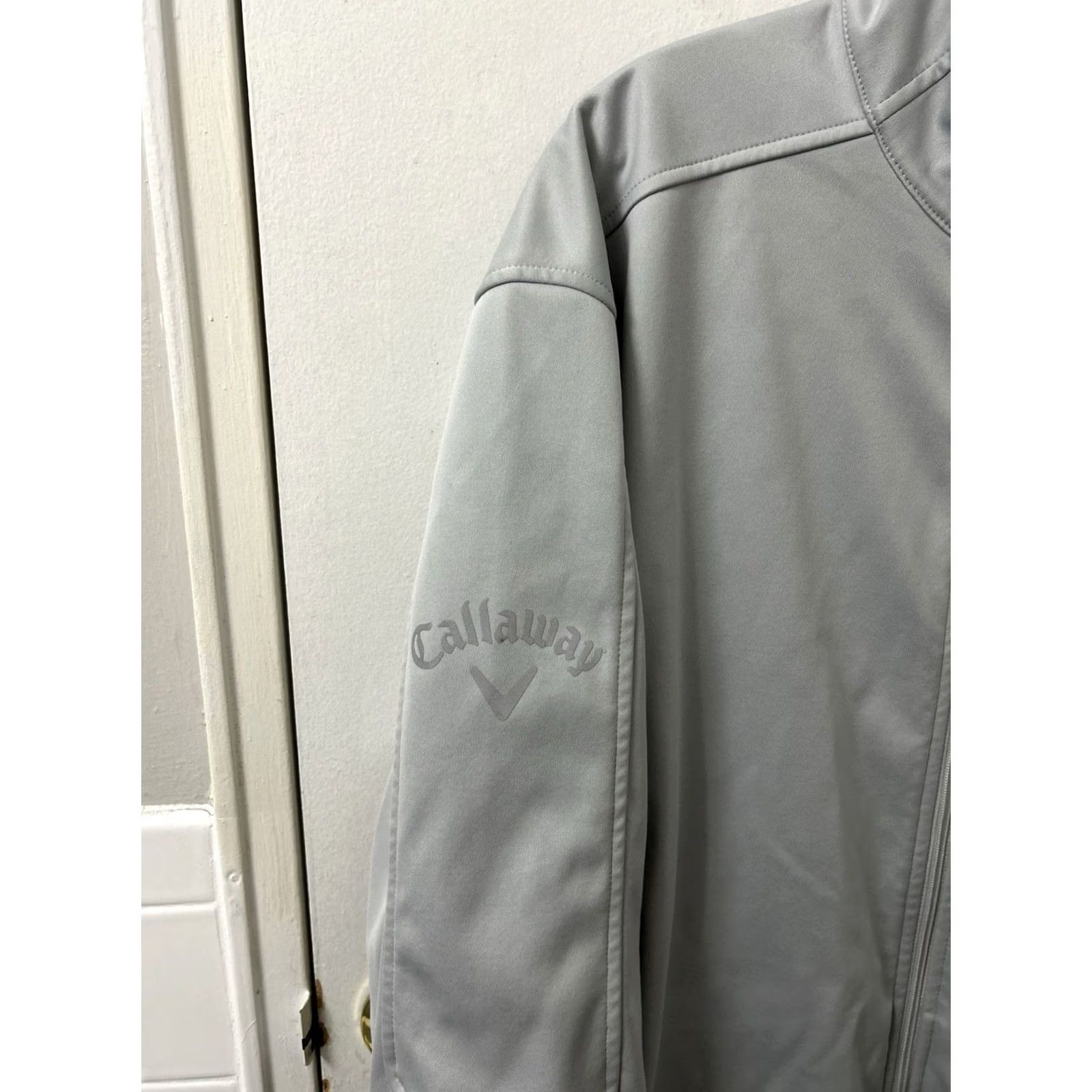 Callaway Callaway Jacket Mens 2XL Gray Softshell Fleece Lined Bomber Zip Full Zip Wind-Resistant Casual Workwear Golf Lessons Size US XXL / EU 58 / 5 - 5 Thumbnail