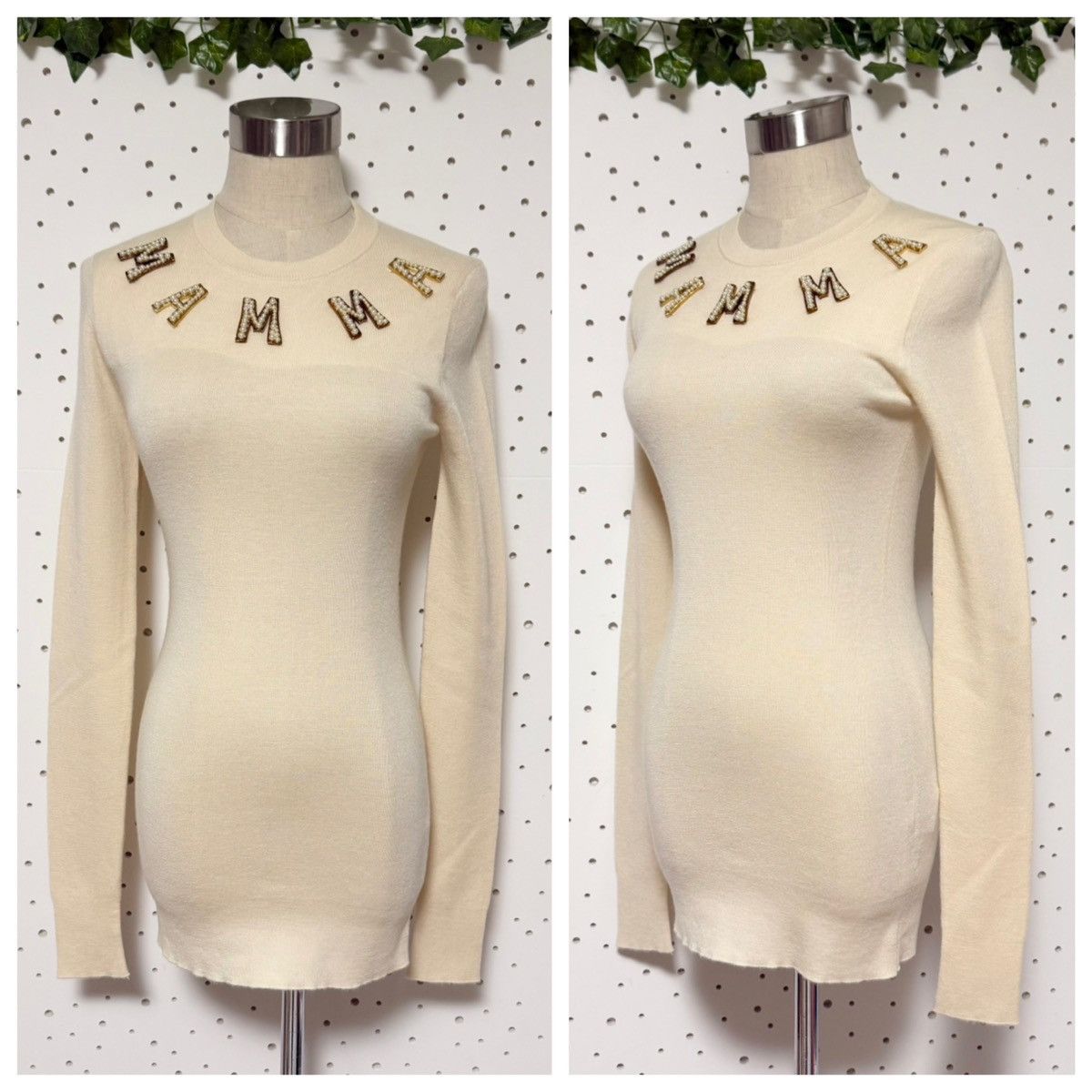 Dolce & Gabbana Authentic Dolce & Gabbana Decorated Knit Sweater 38 Ivory Size XS / US 0-2 / IT 36-38 - 4 Thumbnail