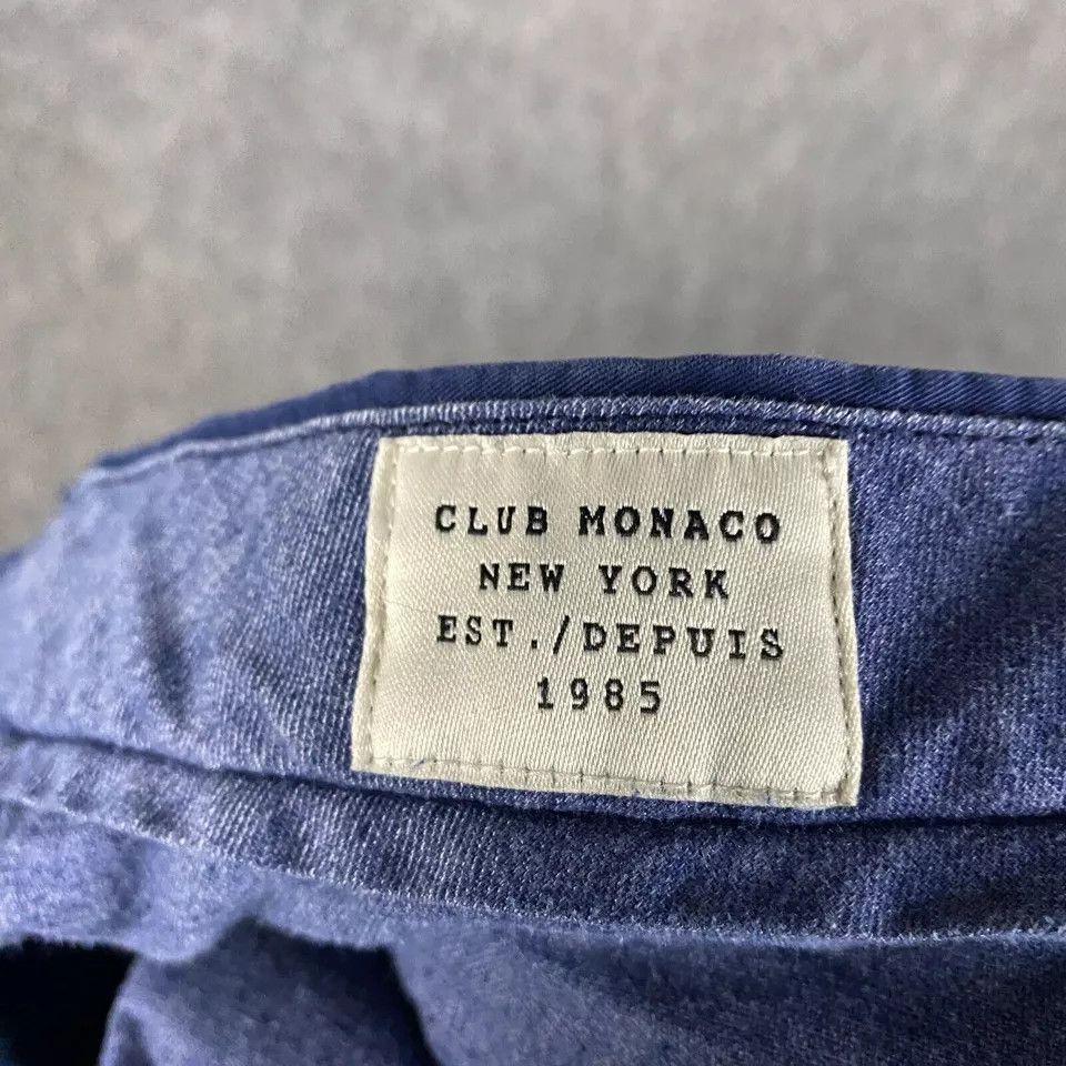 Club Monaco Club Monaco Shorts Men's Size 36 Navy 100% Cotton Adults Size US 36 / EU 52 - 6 Thumbnail