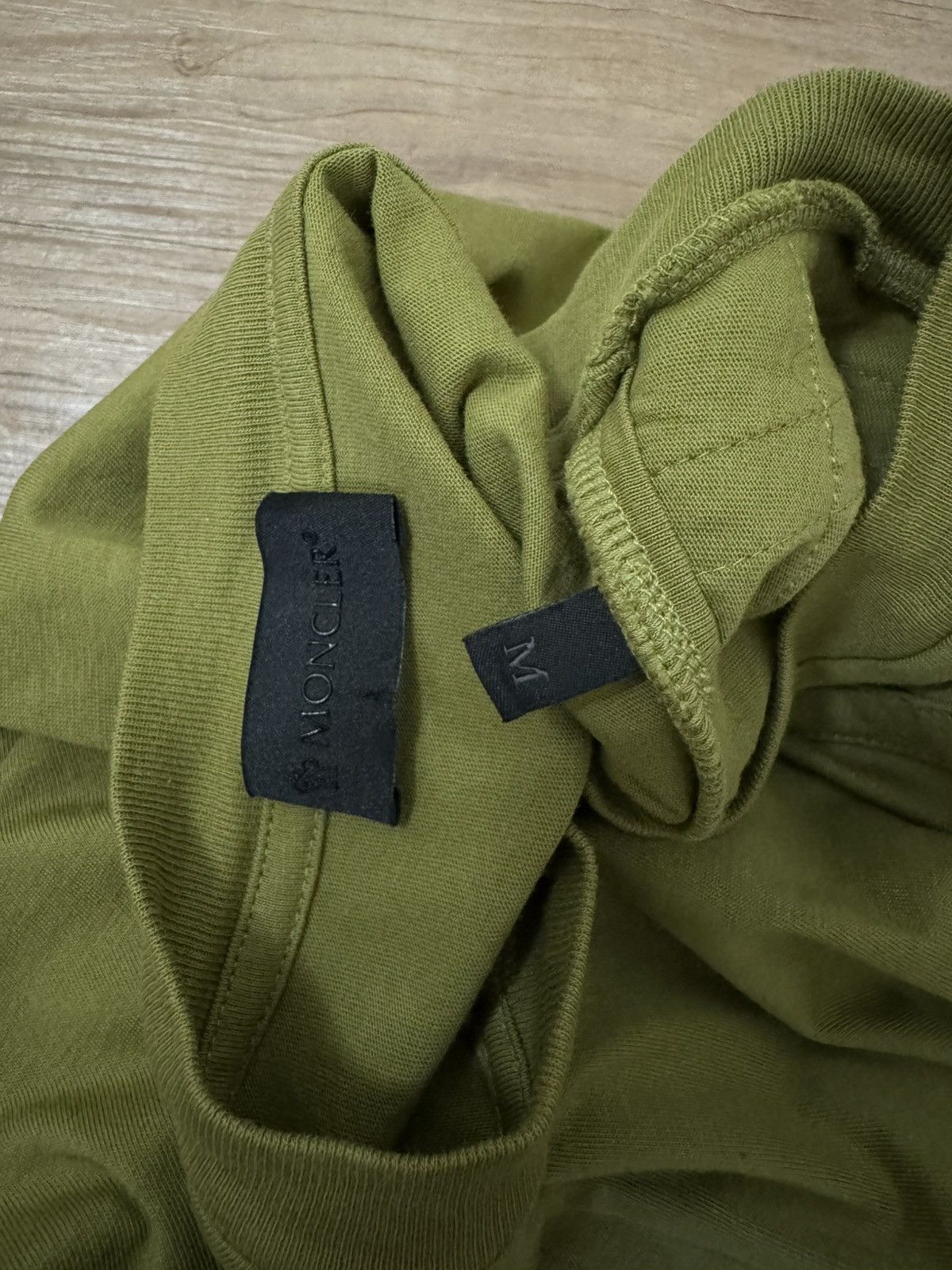 Moncler Moncler Green Paneled Tshirt Size US M / EU 48-50 / 2 - 6 Thumbnail