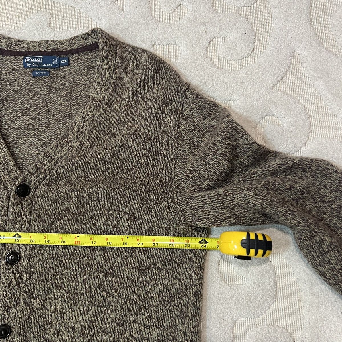 Polo Ralph Lauren Vintage Polo Ralph Lauren Wool Cardigan Elbow Patches Size US XXL / EU 58 / 5 - 9 Thumbnail