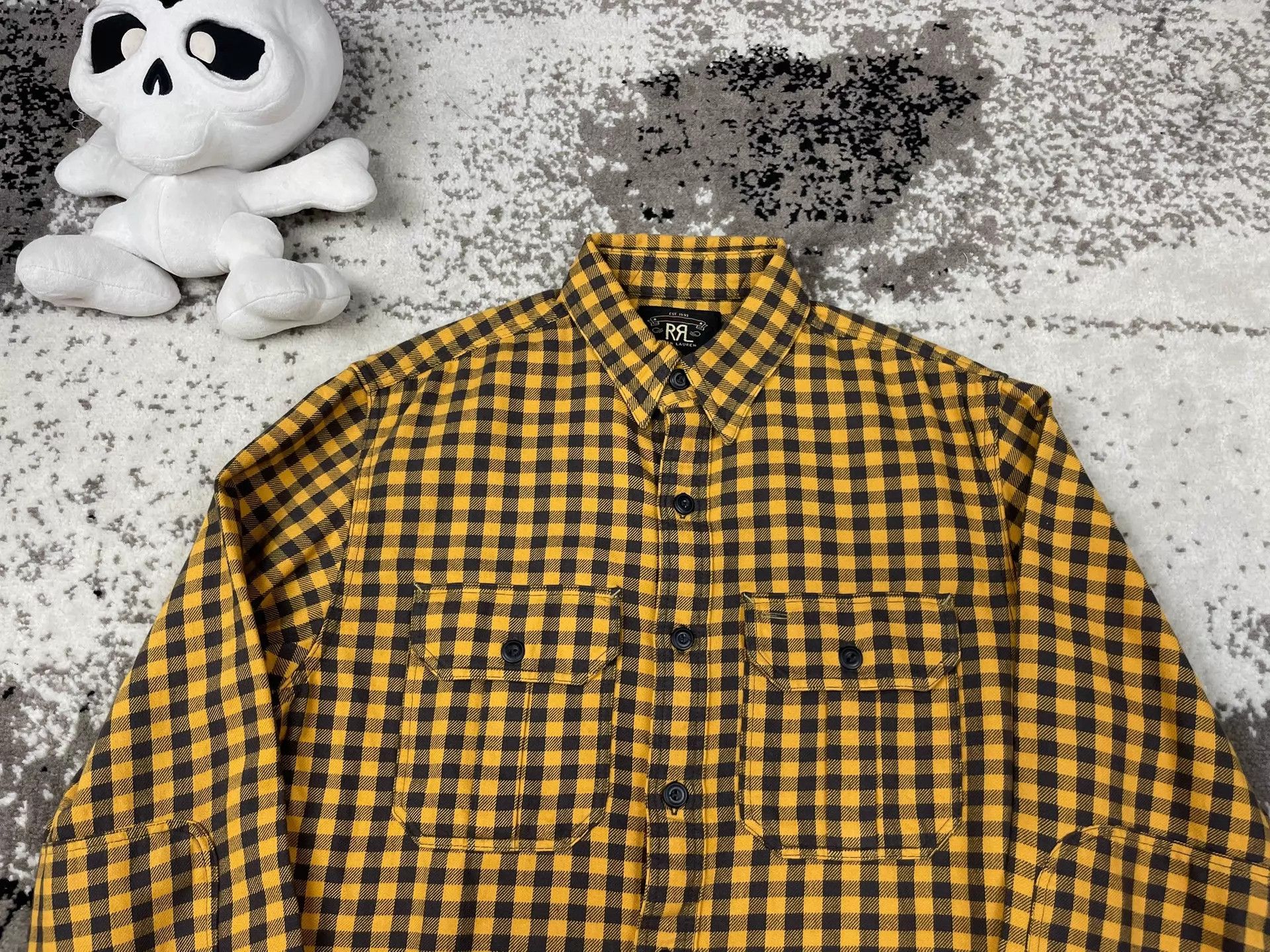 RRL Ralph Lauren RRL 1920S S Checked Twill Workshirt New Size US S / EU 44-46 / 1 - 2 Thumbnail