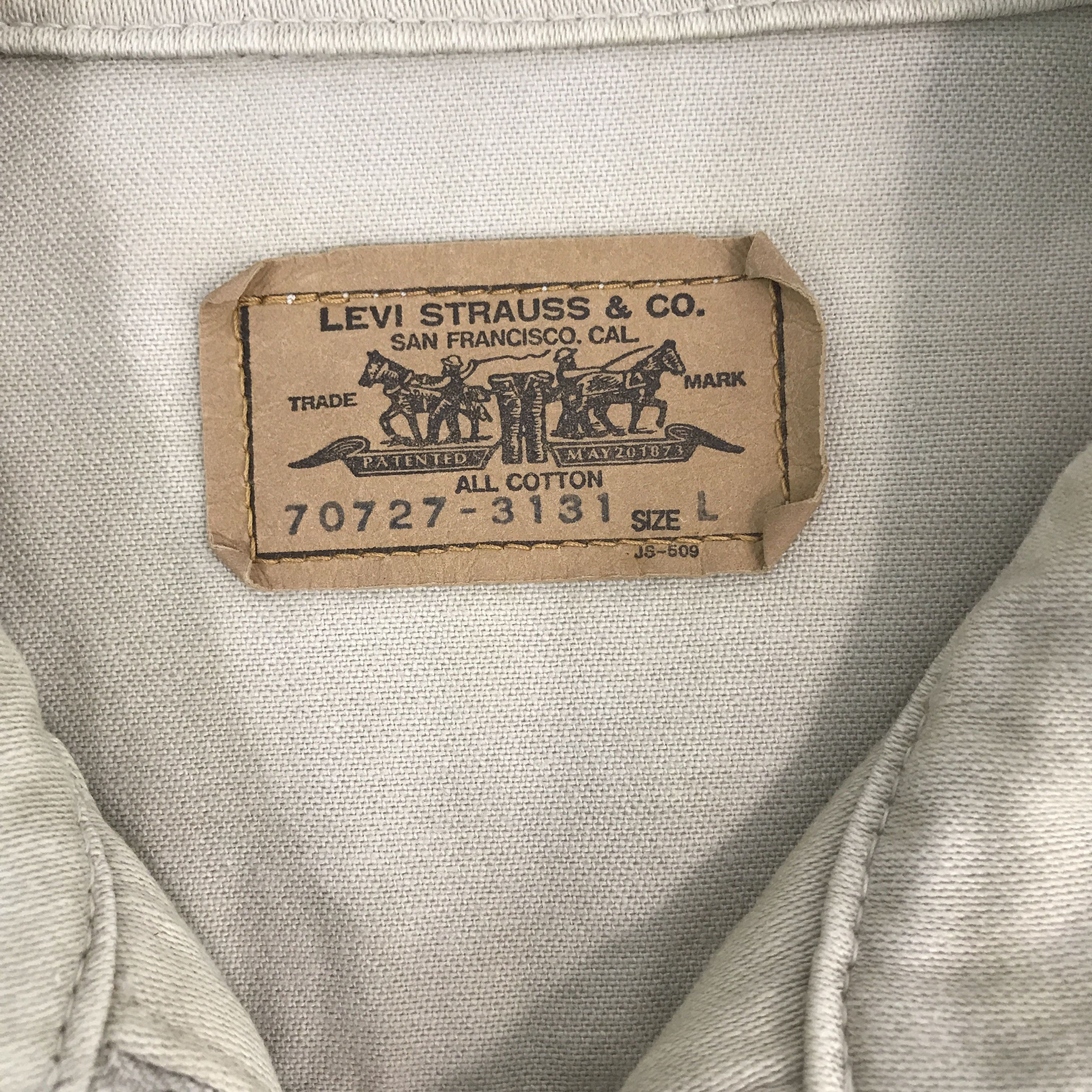 Levi's × Levi's Vintage Clothing Vintage Levis Oren Tag zipper khaki Jacket Size US L / EU 52-54 / 3 - 9 Thumbnail
