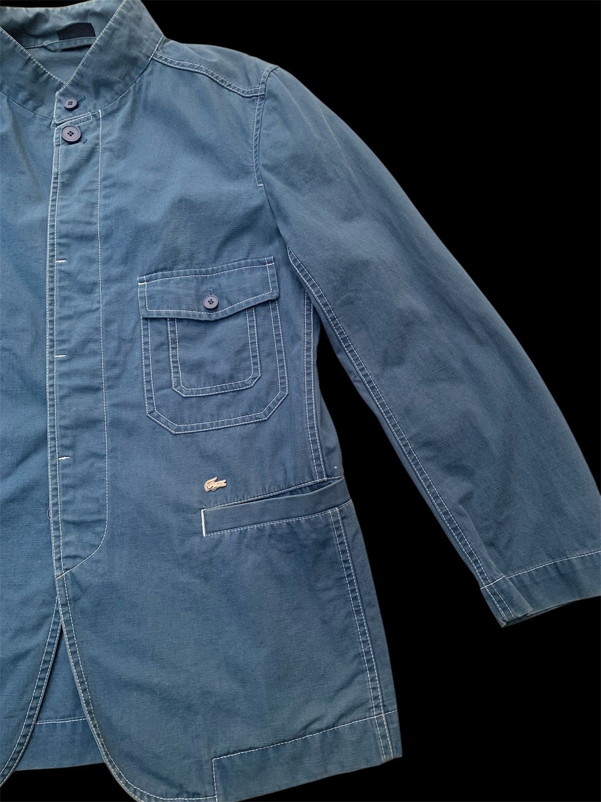 Lacoste Vintage Lacoste Utility Workwear Jacket Minimalist Coat Size US L / EU 52-54 / 3 - 10 Thumbnail