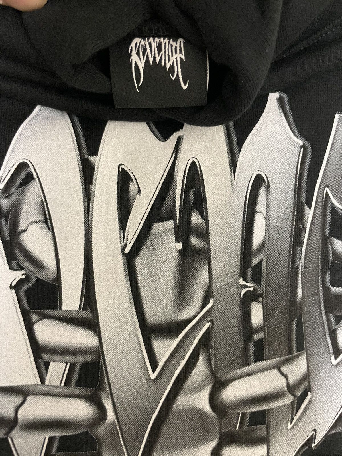 Revenge Chrome Skeleton Hoodie Size US XL / EU 56 / 4 - 4 Thumbnail