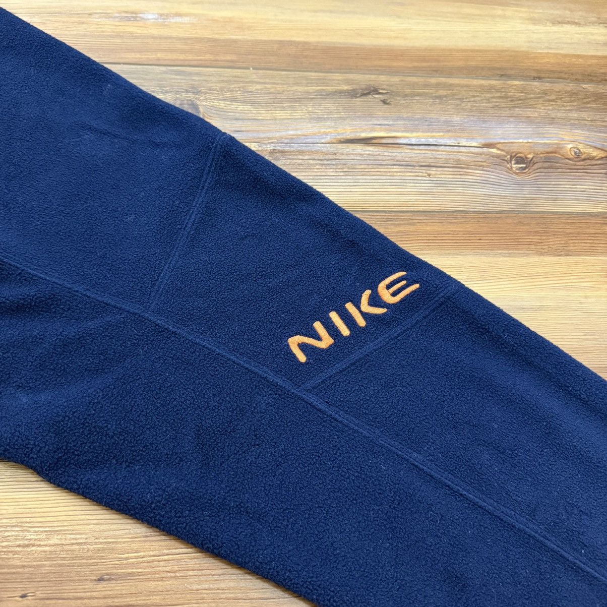Nike Vintage Navy Blue Nike Quarter Zip Fleece Jacket Size US XL / EU 56 / 4 - 3 Thumbnail