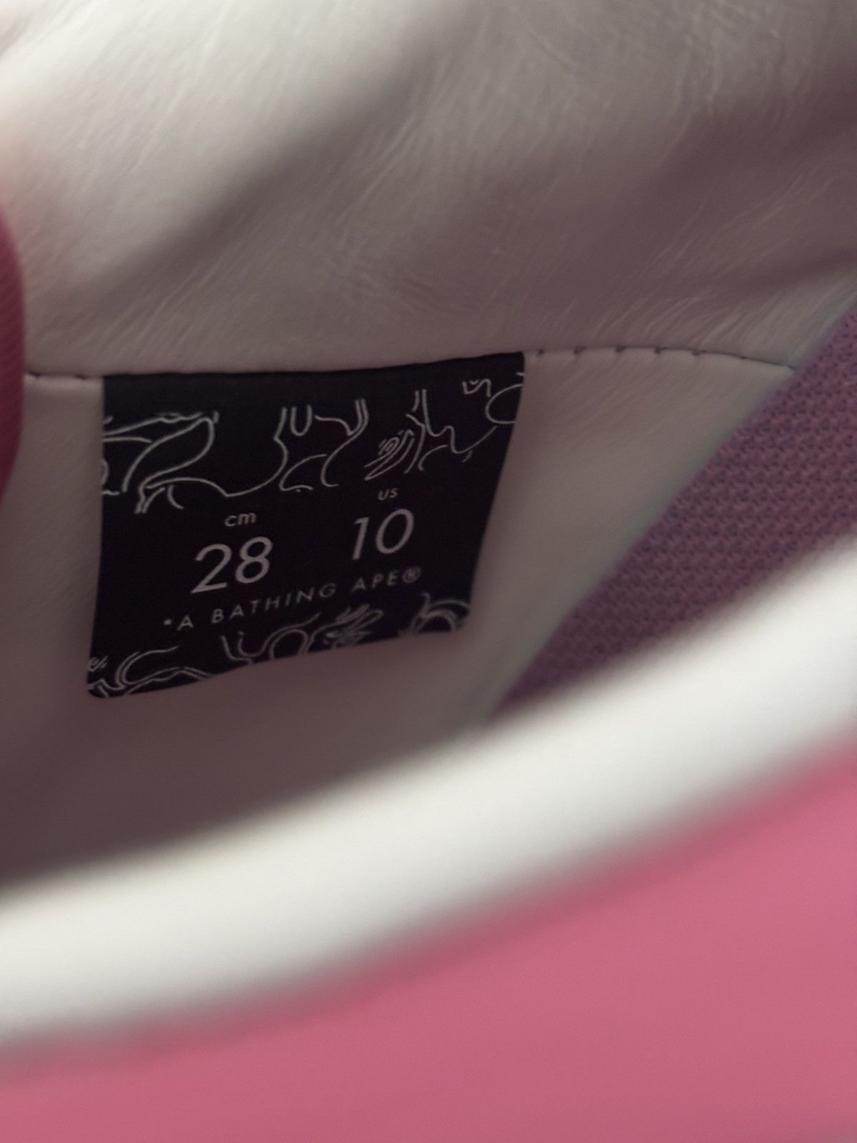 Bape Authentic ape bape bape sta #5 pink 10 new bapesta Size US 10 / EU 43 - 7 Thumbnail