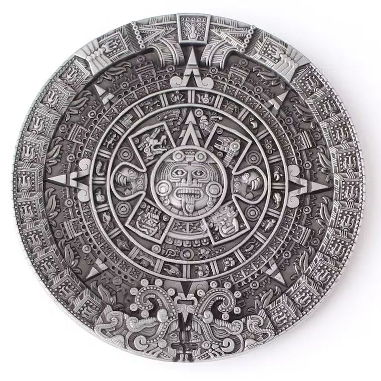 Japanese Brand Aztec Solar Calendar Belt Buckle ( no belt ) Size ONE SIZE - 1 Thumbnail