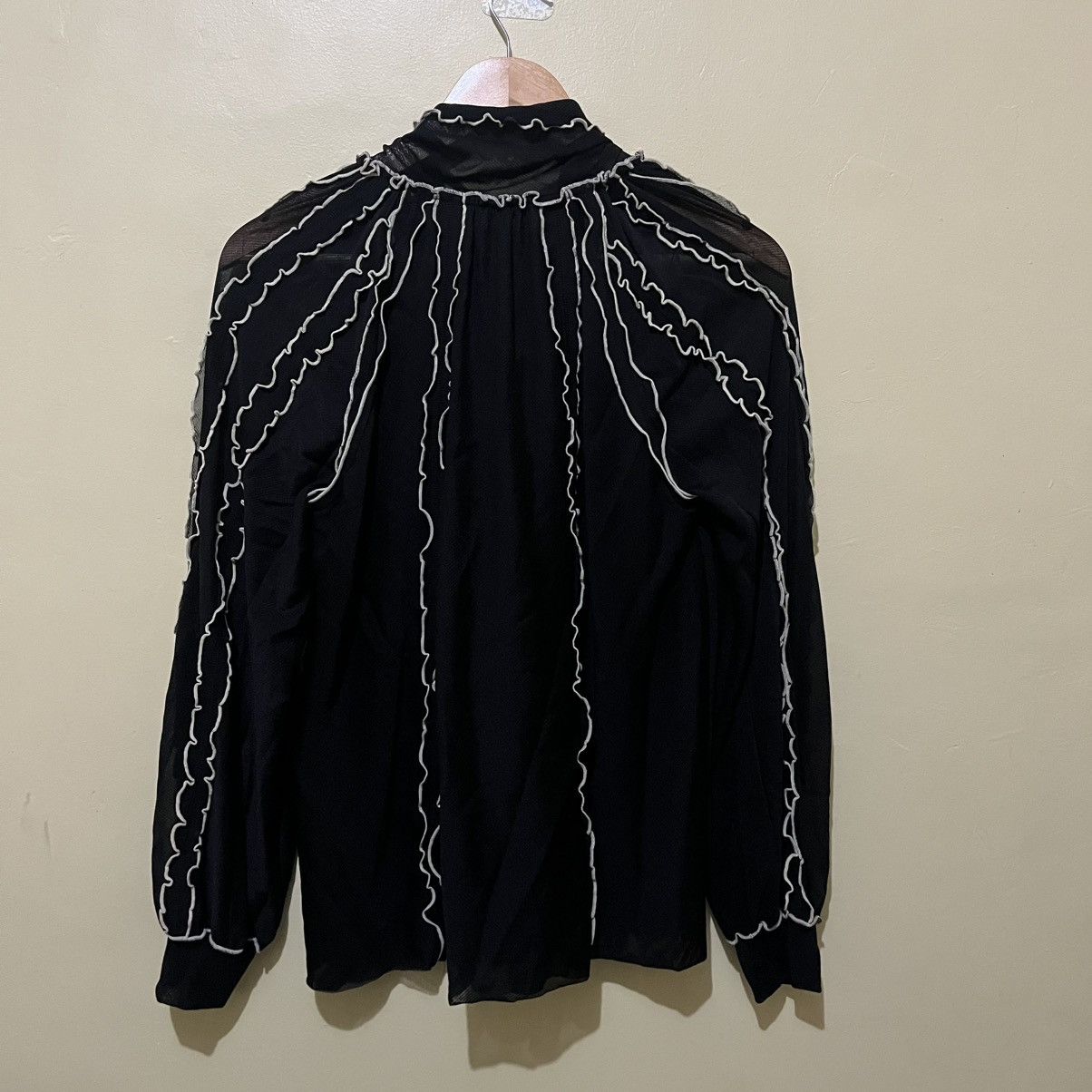 Vivienne Tam VIVIENNE TAM - MESH NETTING RUFFLE MERROW STITCHING L/S Size XS / US 0-2 / IT 36-38 - 3 Thumbnail