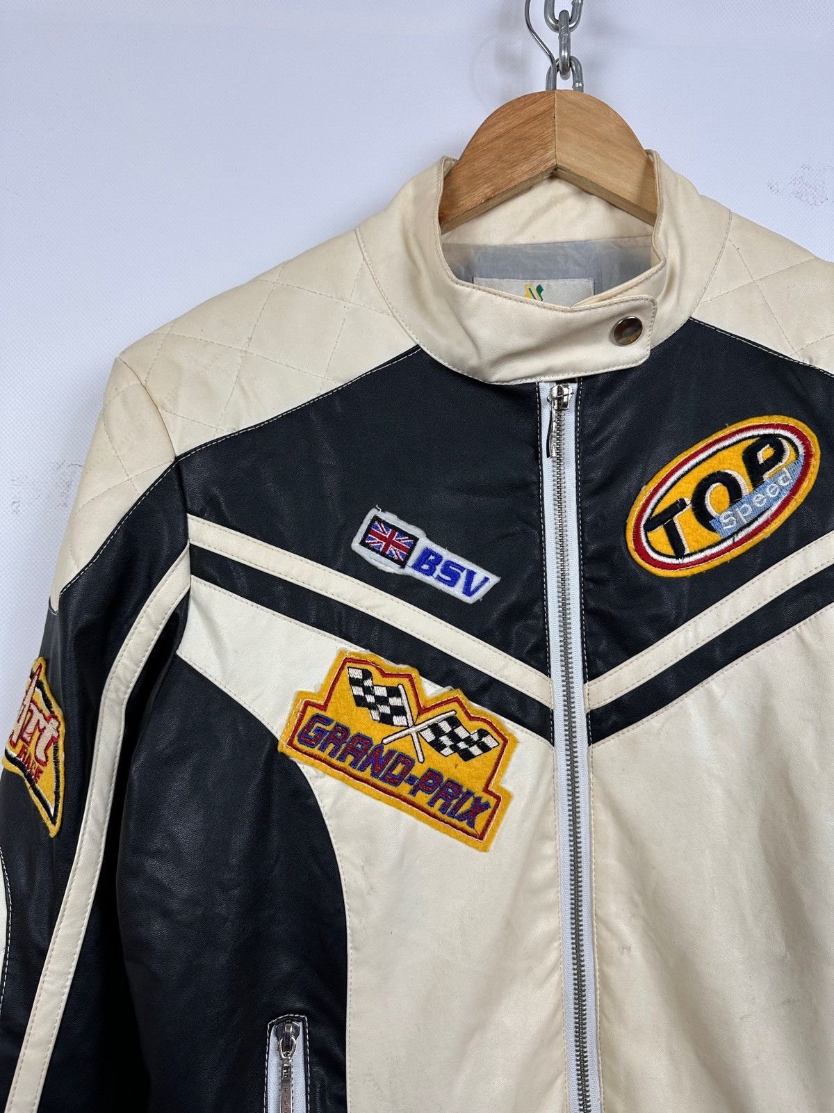 Vintage Vintage Wonder Team Grand Prix Y2K Racing Leather Jacket Size L / US 10 / IT 46 - 8 Thumbnail