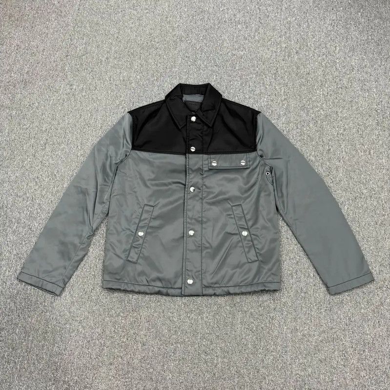 Prada Prada Gray Nylon Men's Jacket Size US S / EU 44-46 / 1 - 1 Thumbnail